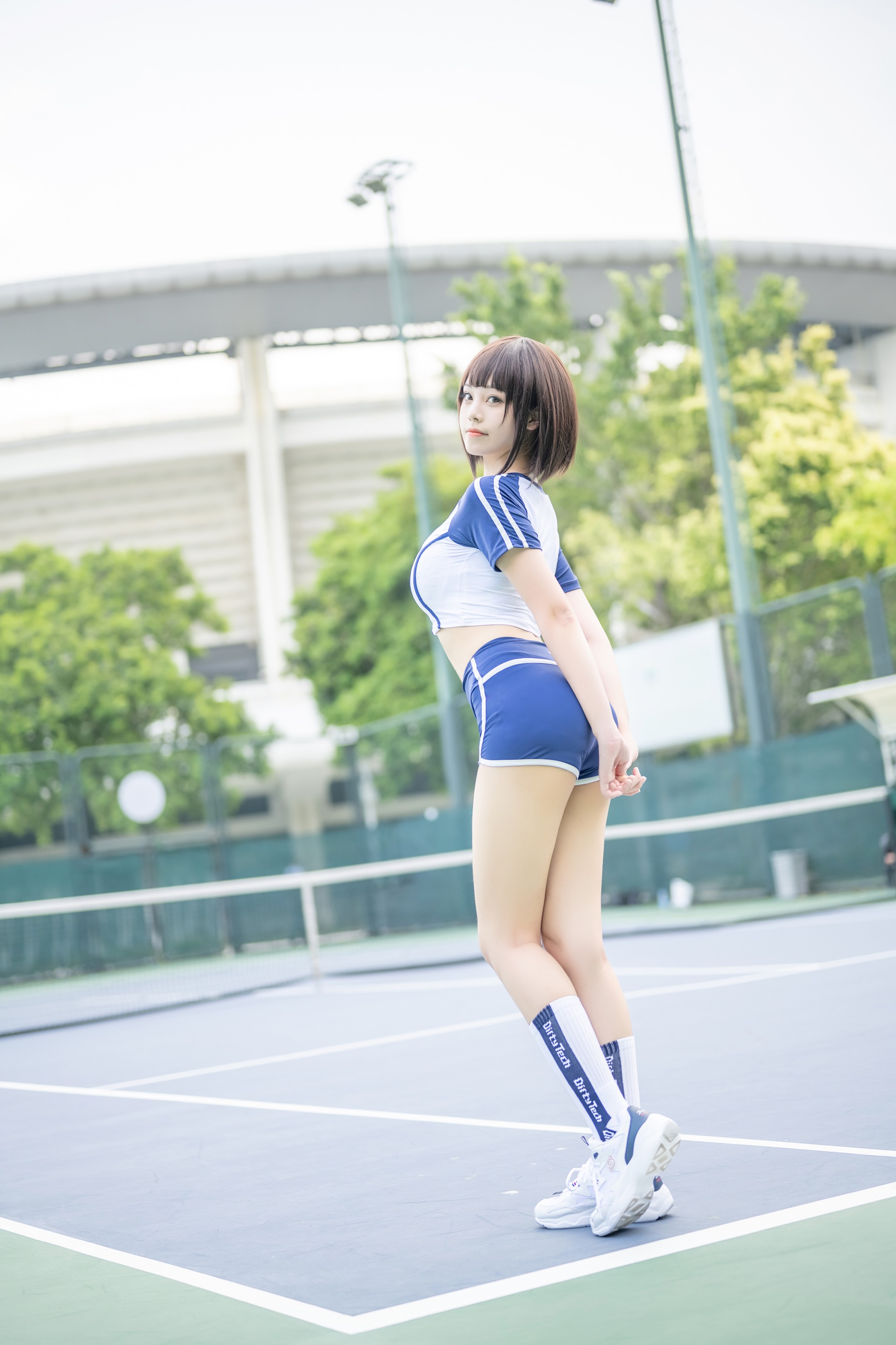 图片[1]-蜜汁猫裘 – NO.064 体操服 [50P]-XikXak